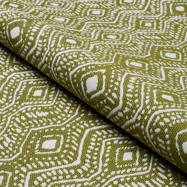 Schumacher 84242 Colma Indoor/Outdoor Verde fabric swatch