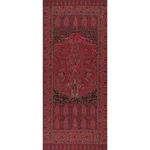 Schumacher 181822 Colmery Paisley Panel Rouge fabric swatch