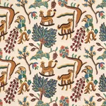 Schumacher 3135012 Colonial Crewel Document fabric swatch