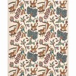Schumacher 3135012 Colonial Crewel Document fabric swatch