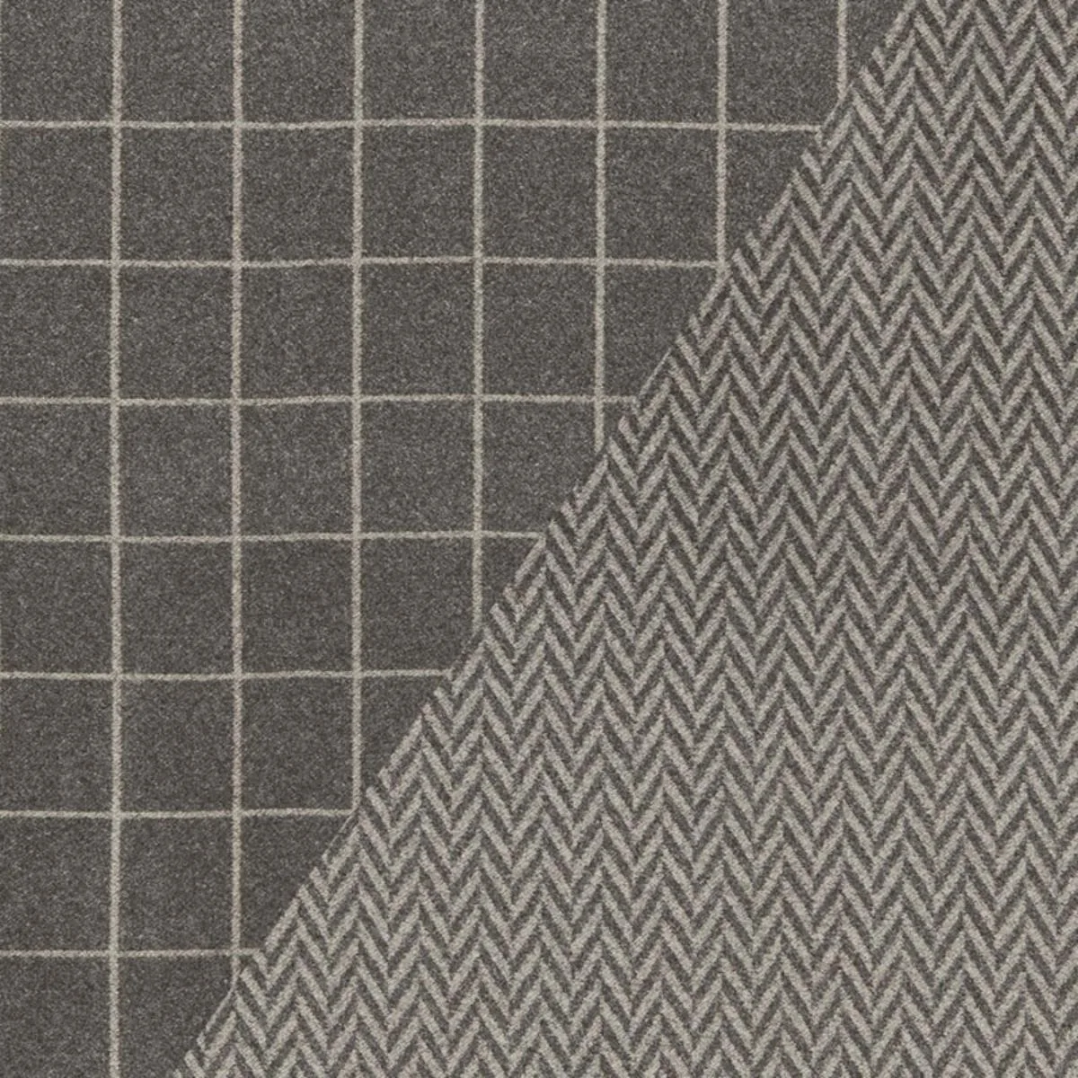 Schumacher 66652 Colorado Charcoal / Nickel fabric swatch