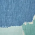 Schumacher 178470 Colorblock Ikat Aqua fabric swatch