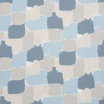 Schumacher 178471 Colorblock Ikat Denim fabric swatch