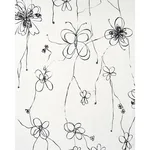 Schumacher 180520 Come Back As A Flower Soft Black fabric swatch