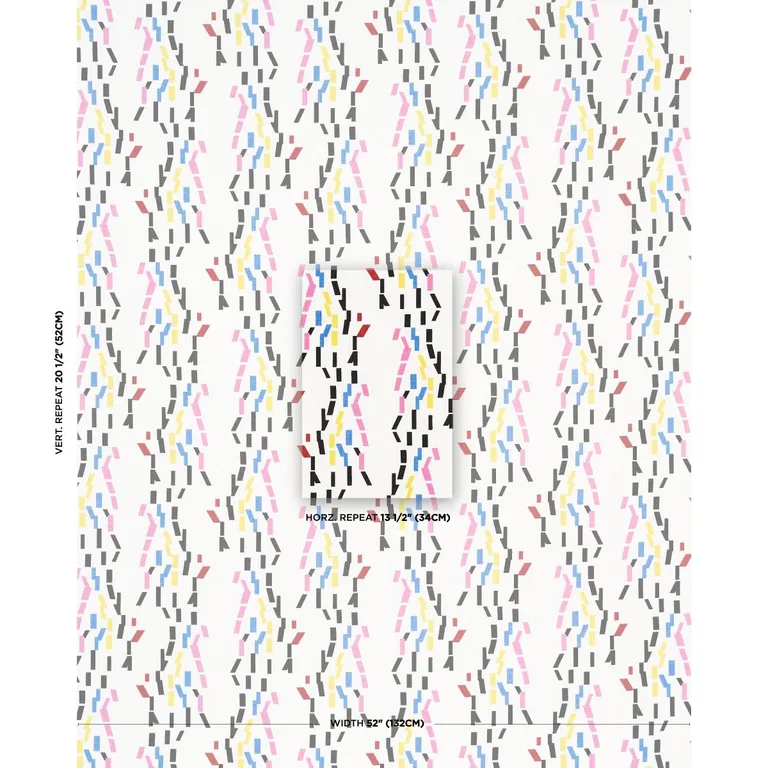 Schumacher 181970 Confetti Multi fabric swatch