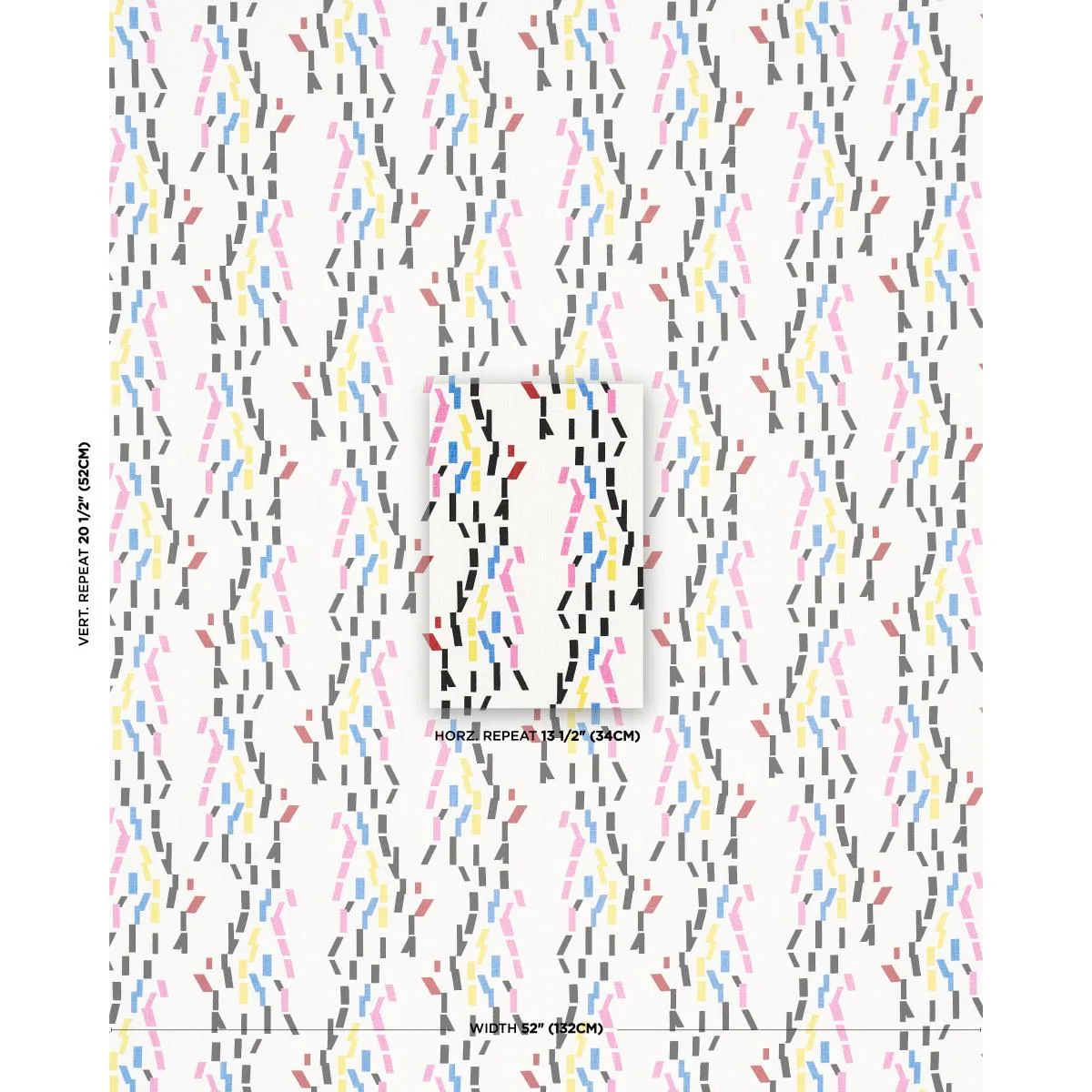 Schumacher 181970 Confetti Multi fabric swatch