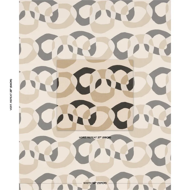 Schumacher 182281 Conrad Dune fabric swatch