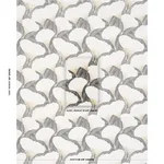 Schumacher 182862 Constance Black fabric swatch