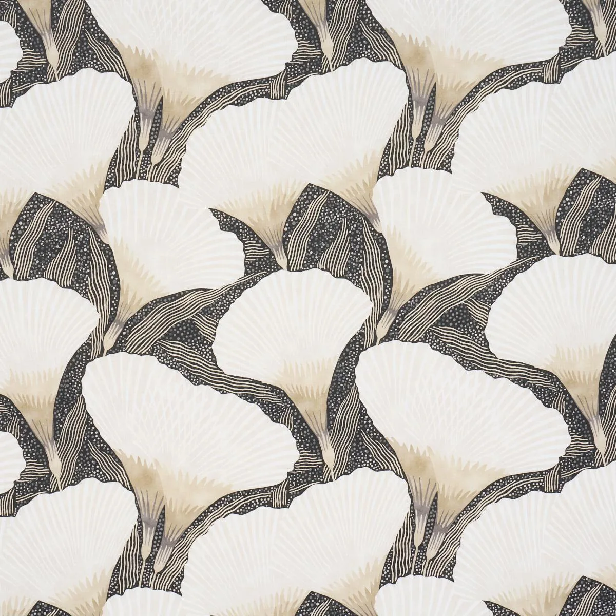 Schumacher 182862 Constance Black fabric swatch