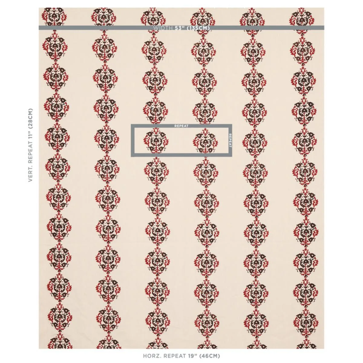Schumacher 80710 Constantine Jasper fabric swatch