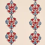 Schumacher 80711 Constantine Red & Blue fabric swatch