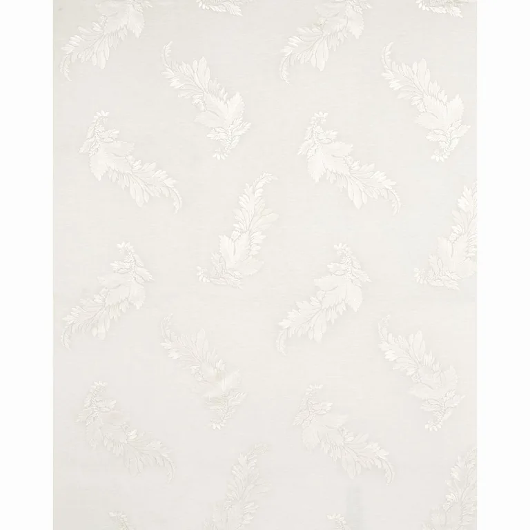 Schumacher 67710 Contessa Embroidered Sheer Ivory fabric swatch