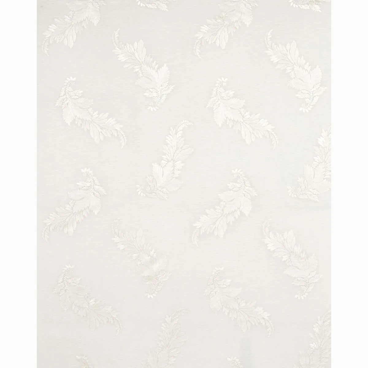 Schumacher 67710 Contessa Embroidered Sheer Ivory fabric swatch