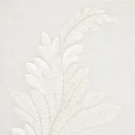 Schumacher 67710 Contessa Embroidered Sheer Ivory fabric swatch