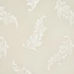 Schumacher 67711 Contessa Embroidered Sheer Pearl fabric swatch