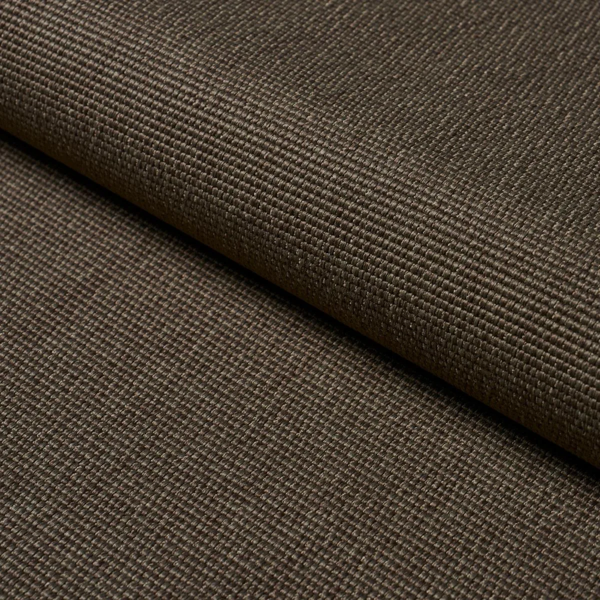 Schumacher 84145 Cooper Indoor/Outdoor Chocolate fabric swatch
