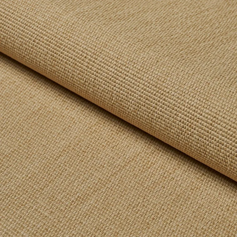 Schumacher 84146 Cooper Indoor/Outdoor Sand fabric swatch