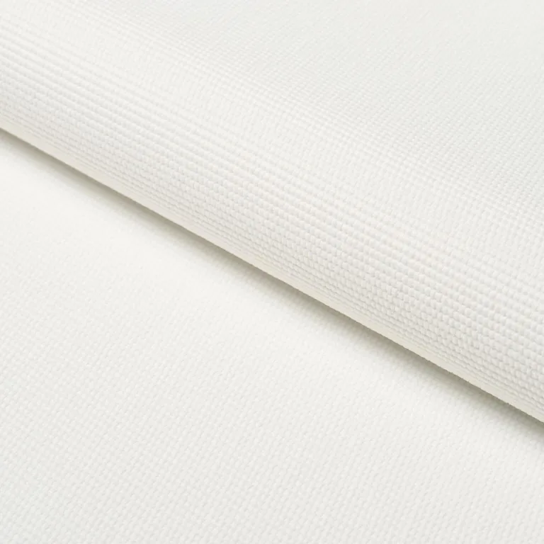 Schumacher 84149 Cooper Indoor/Outdoor White fabric swatch