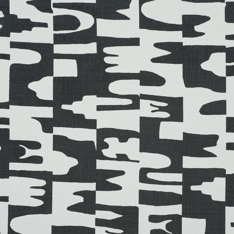 Schumacher 178490 Copp Black fabric swatch