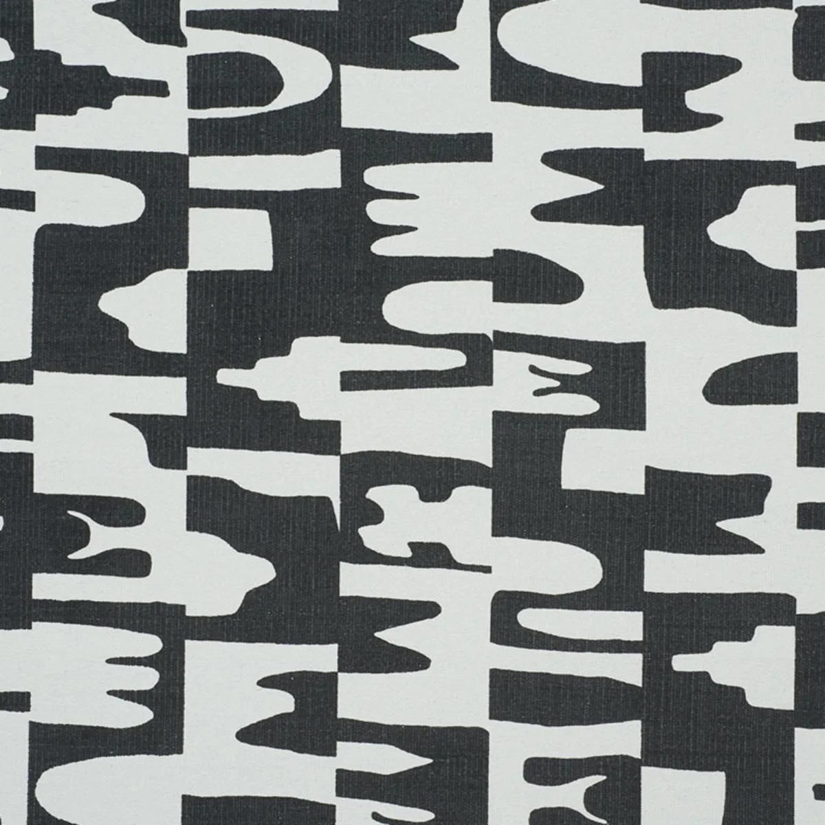 Schumacher 178490 Copp Black fabric swatch