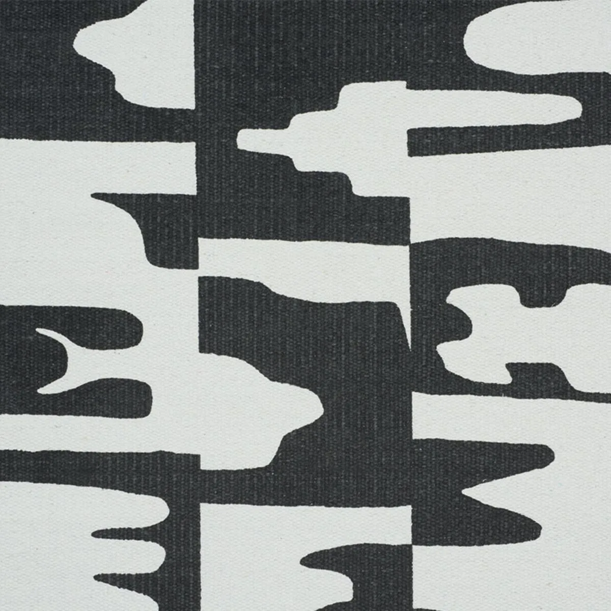 Schumacher 178490 Copp Black fabric swatch