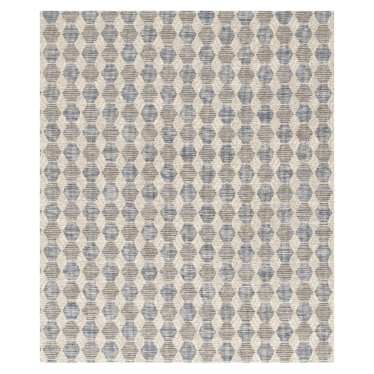 Schumacher 79840 Coquina Performance Blue fabric swatch