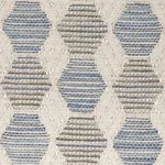Schumacher 79840 Coquina Performance Blue fabric swatch