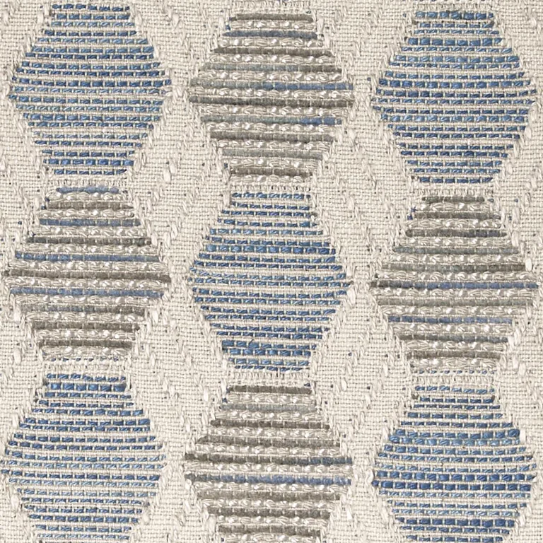 Schumacher 79840 Coquina Performance Blue fabric swatch