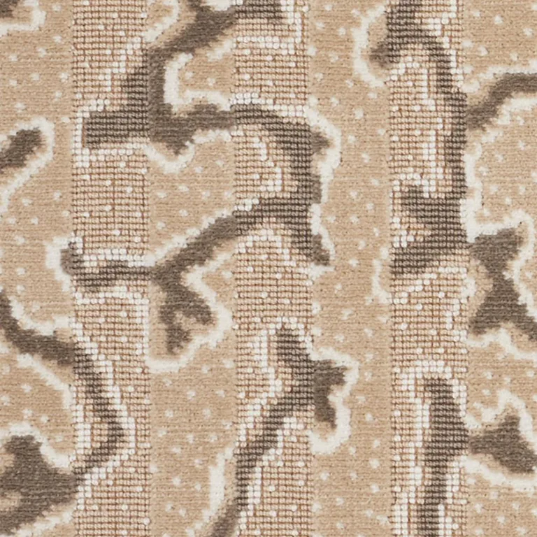 Schumacher 77132 Corail Velvet Champagne fabric swatch