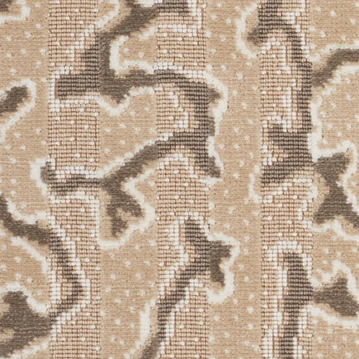 Schumacher 77132 Corail Velvet Champagne fabric swatch