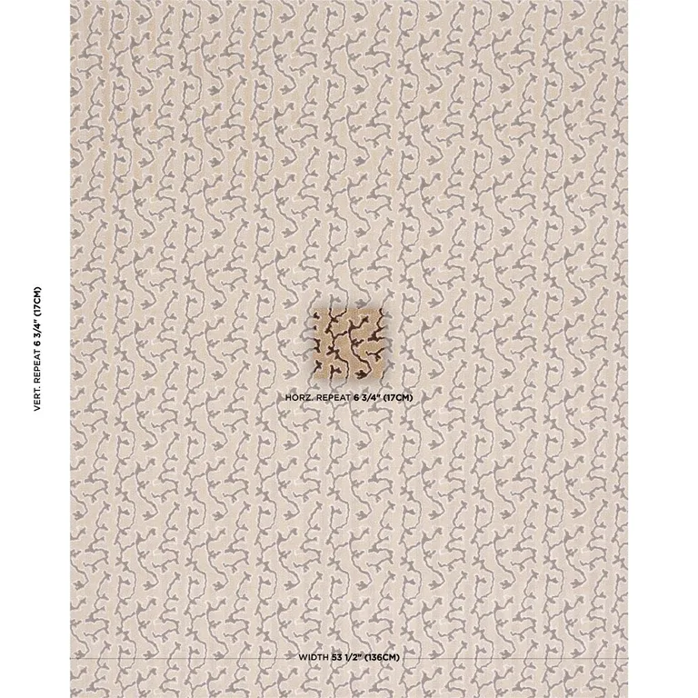 Schumacher 77134 Corail Velvet Champignon fabric swatch