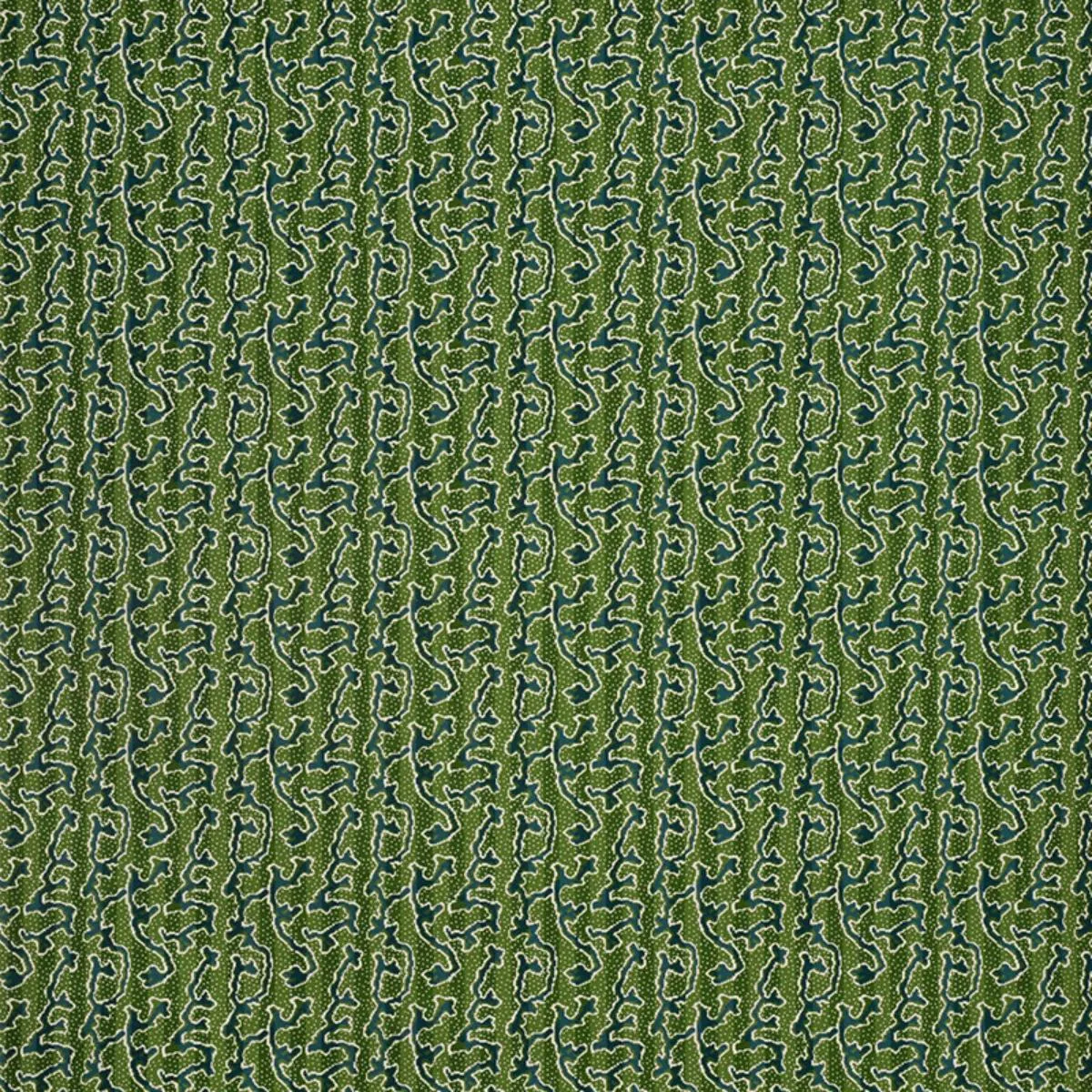 Schumacher 77130 Corail Velvet Emerald fabric swatch