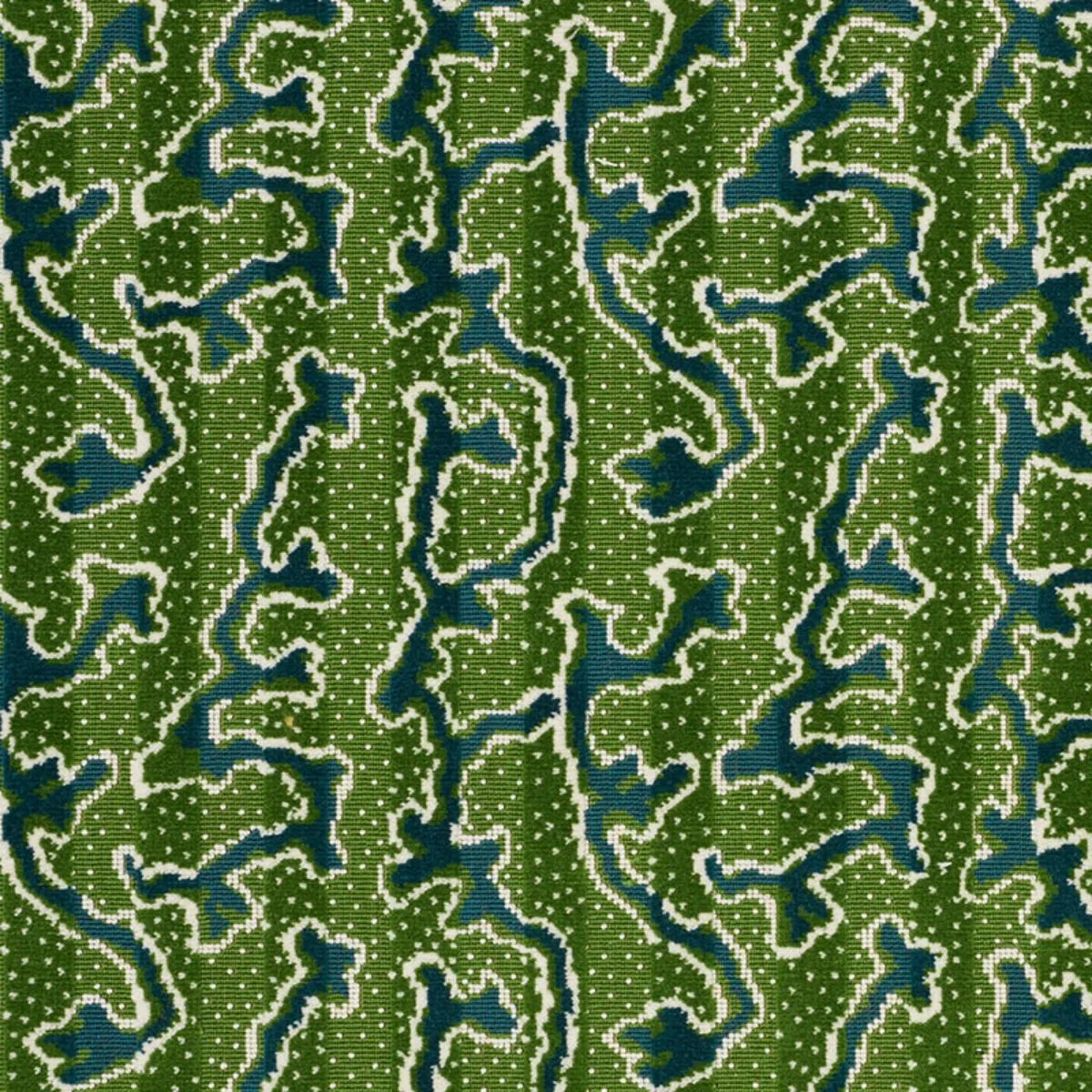 Schumacher 77130 Corail Velvet Emerald fabric swatch