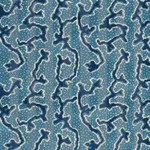 Schumacher 77131 Corail Velvet Mediterranean fabric swatch