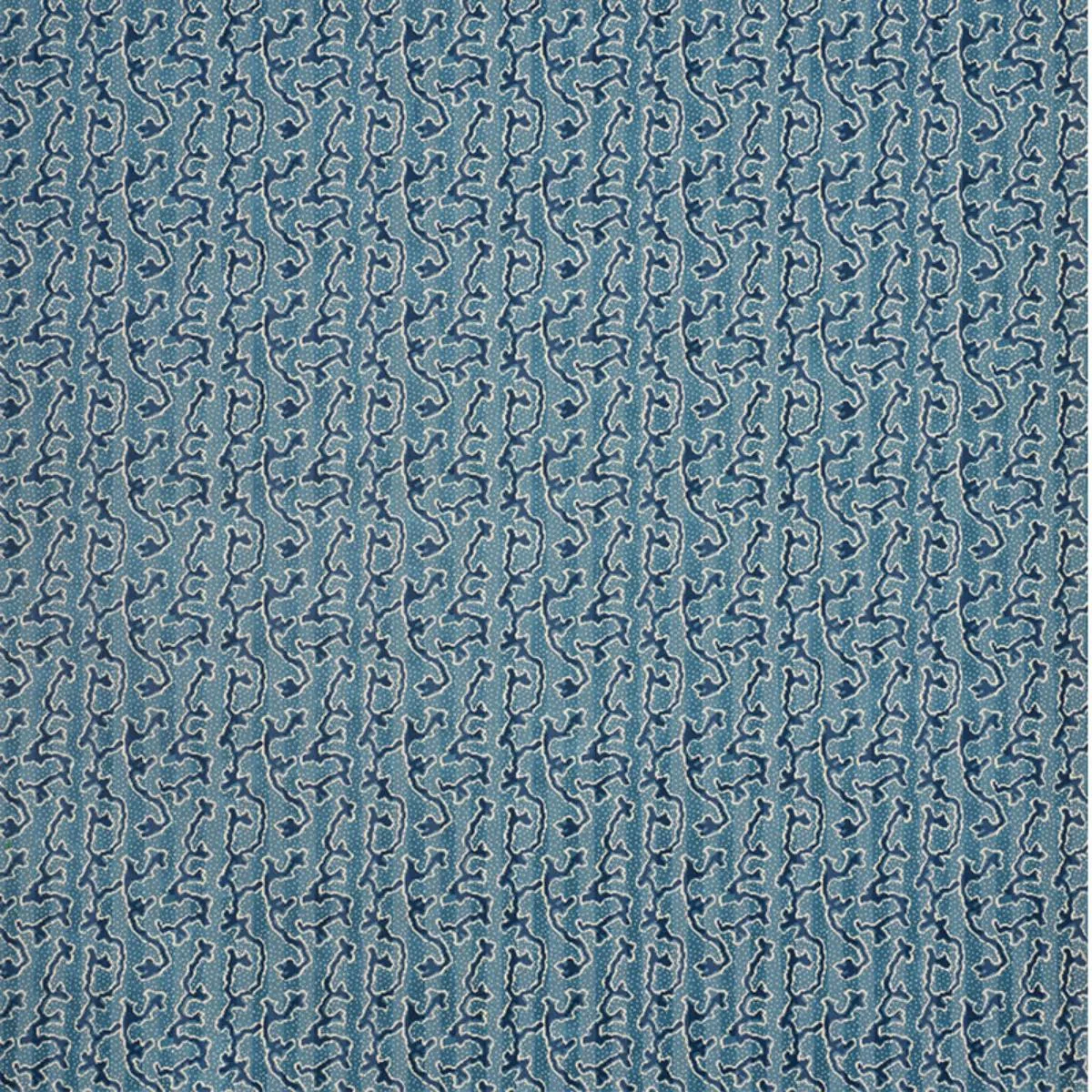 Schumacher 77131 Corail Velvet Mediterranean fabric swatch