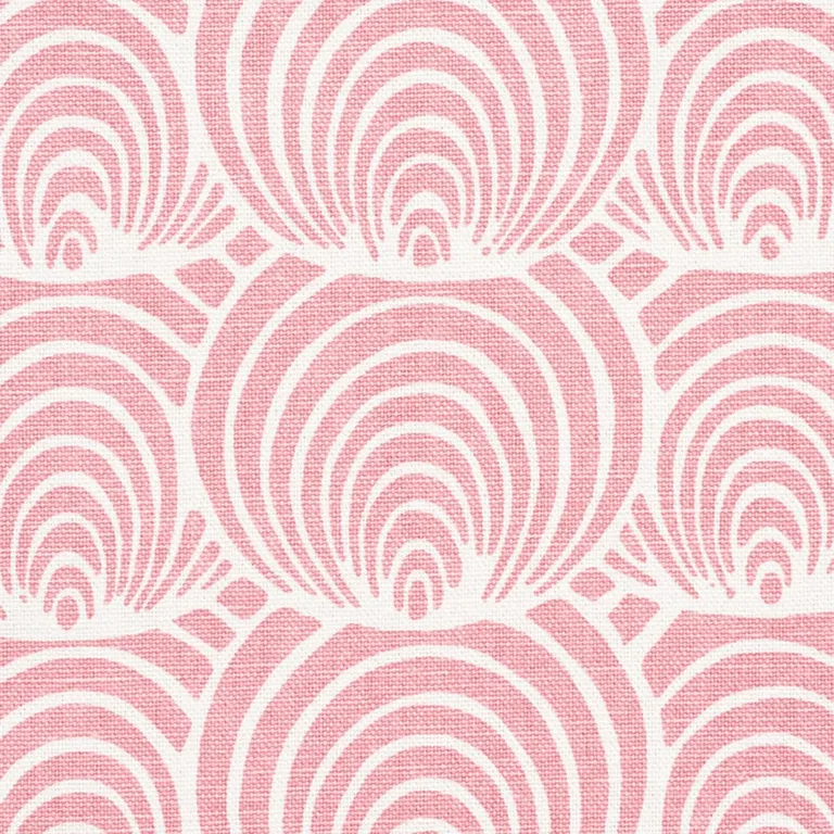 Schumacher 177782 Coralline Pink fabric swatch
