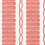 Schumacher 177783 Coralline Red fabric swatch