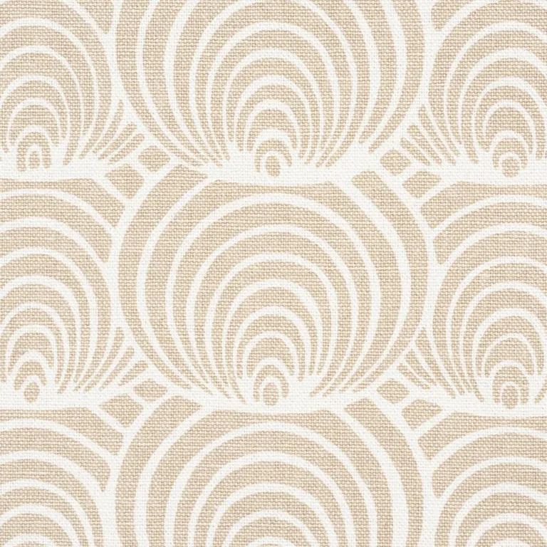 Schumacher 177781 Coralline Sand fabric swatch
