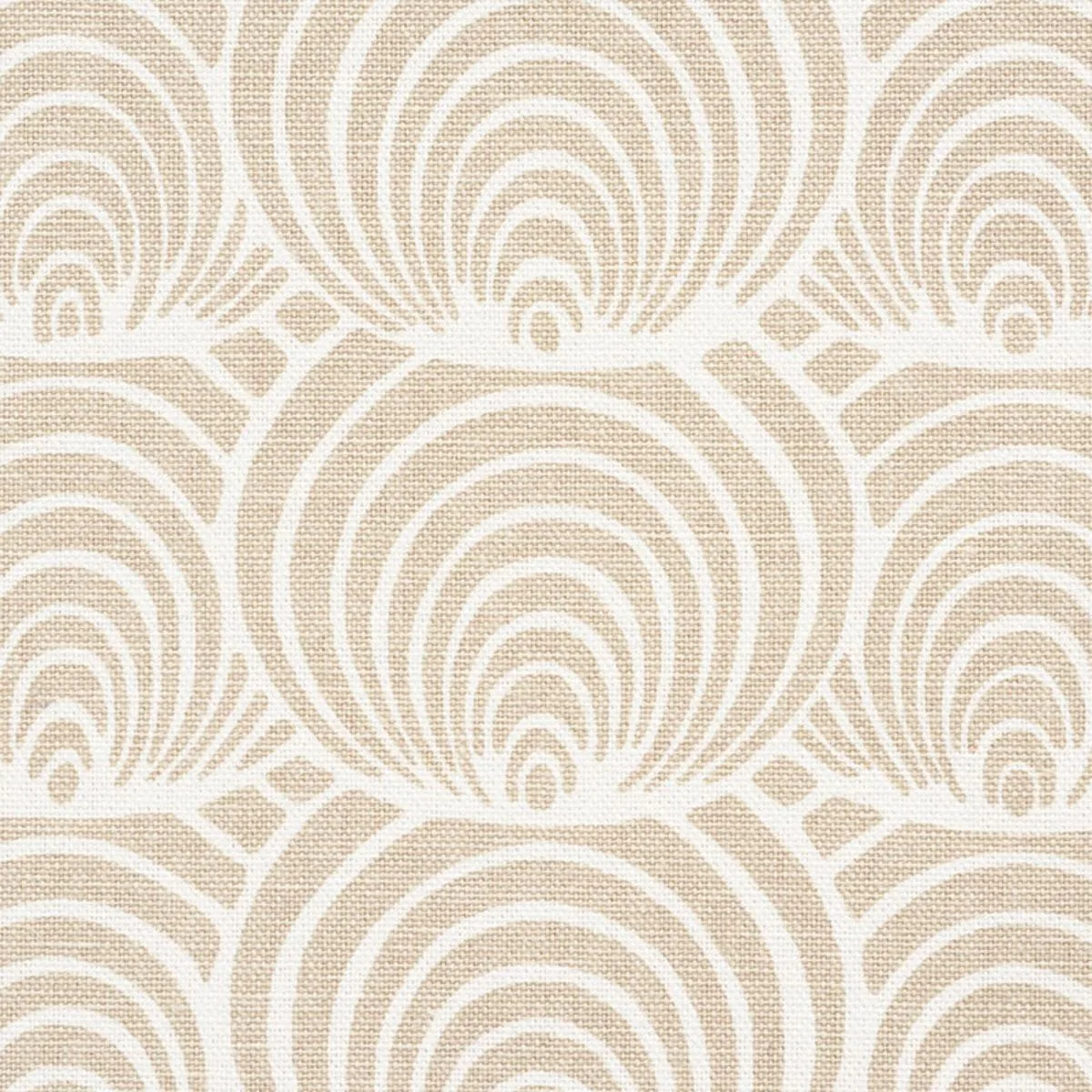 Schumacher 177781 Coralline Sand fabric swatch