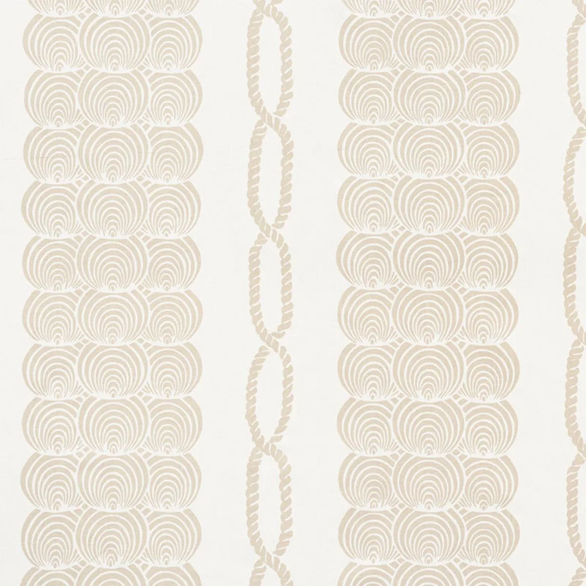 Schumacher 177781 Coralline Sand fabric swatch