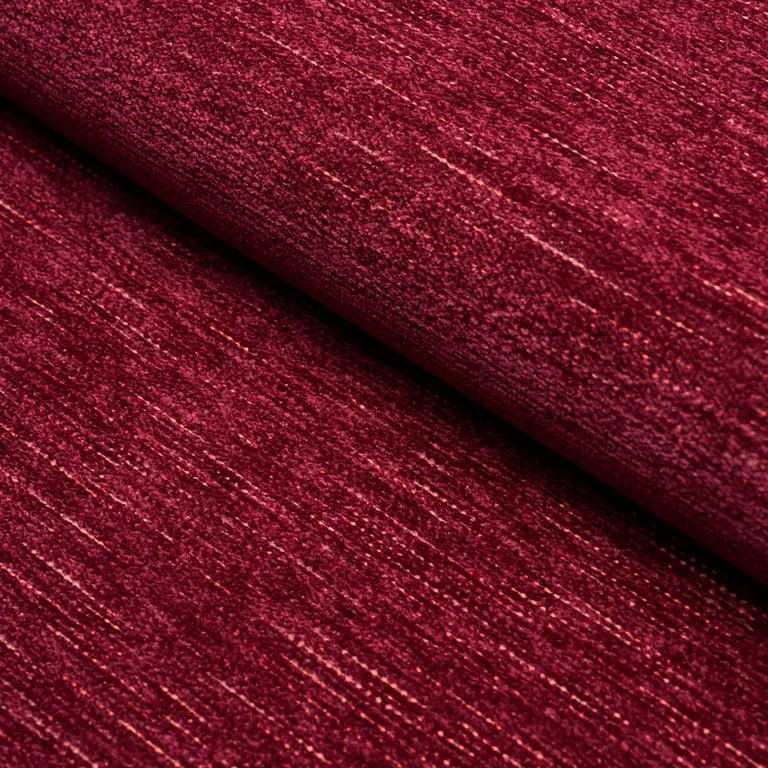 Schumacher 87627 Corbin Performance Chenille Garnet fabric swatch