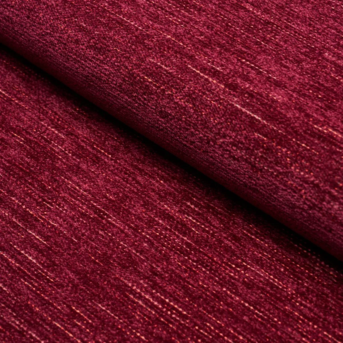 Schumacher 87627 Corbin Performance Chenille Garnet fabric swatch