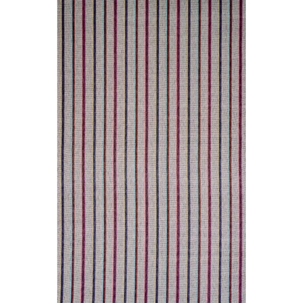 Schumacher 78840 Corcha Hand Woven Stripe Mono Multi fabric swatch