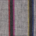 Schumacher 78840 Corcha Hand Woven Stripe Mono Multi fabric swatch