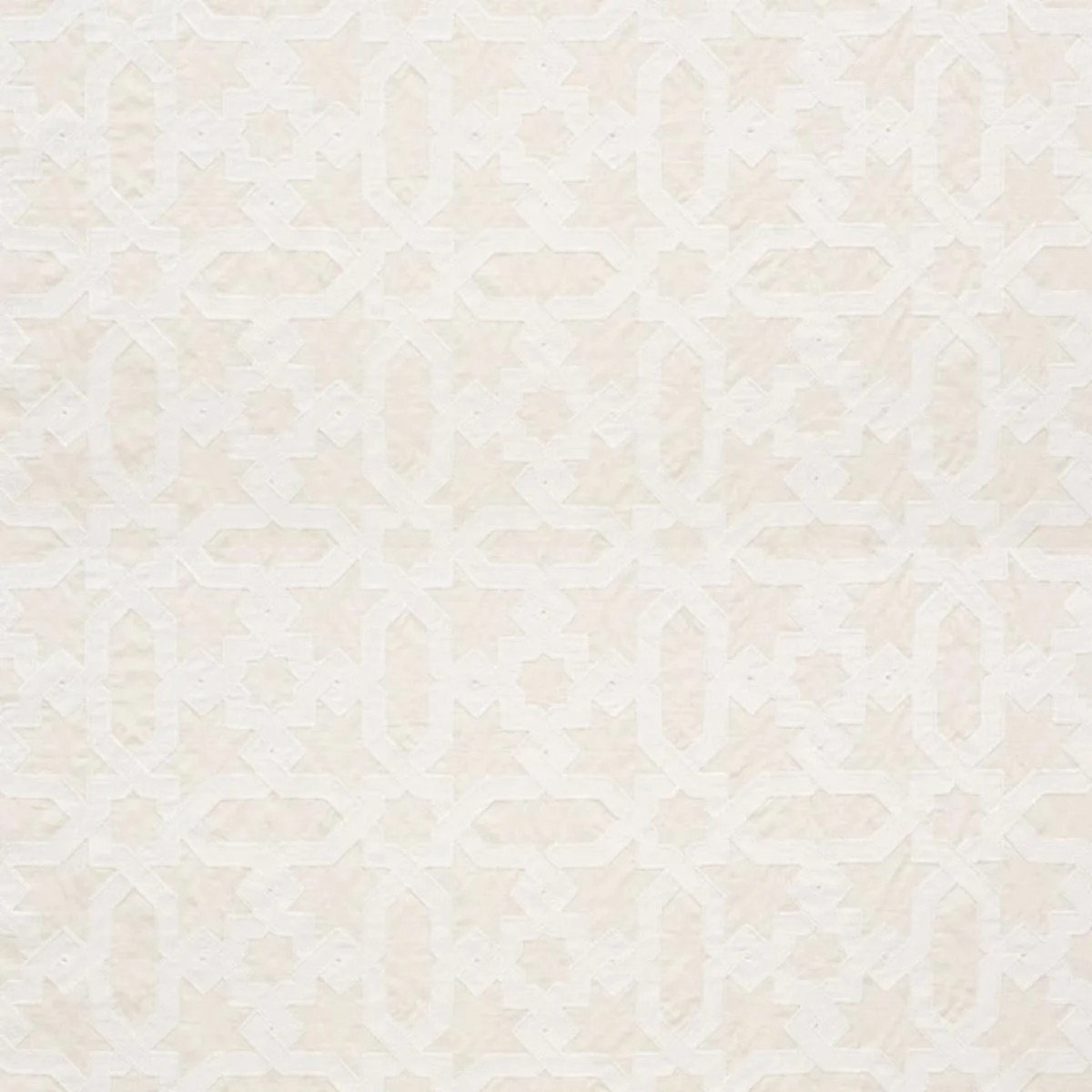 Schumacher 67574 Cordoba Embroidery Linen fabric swatch