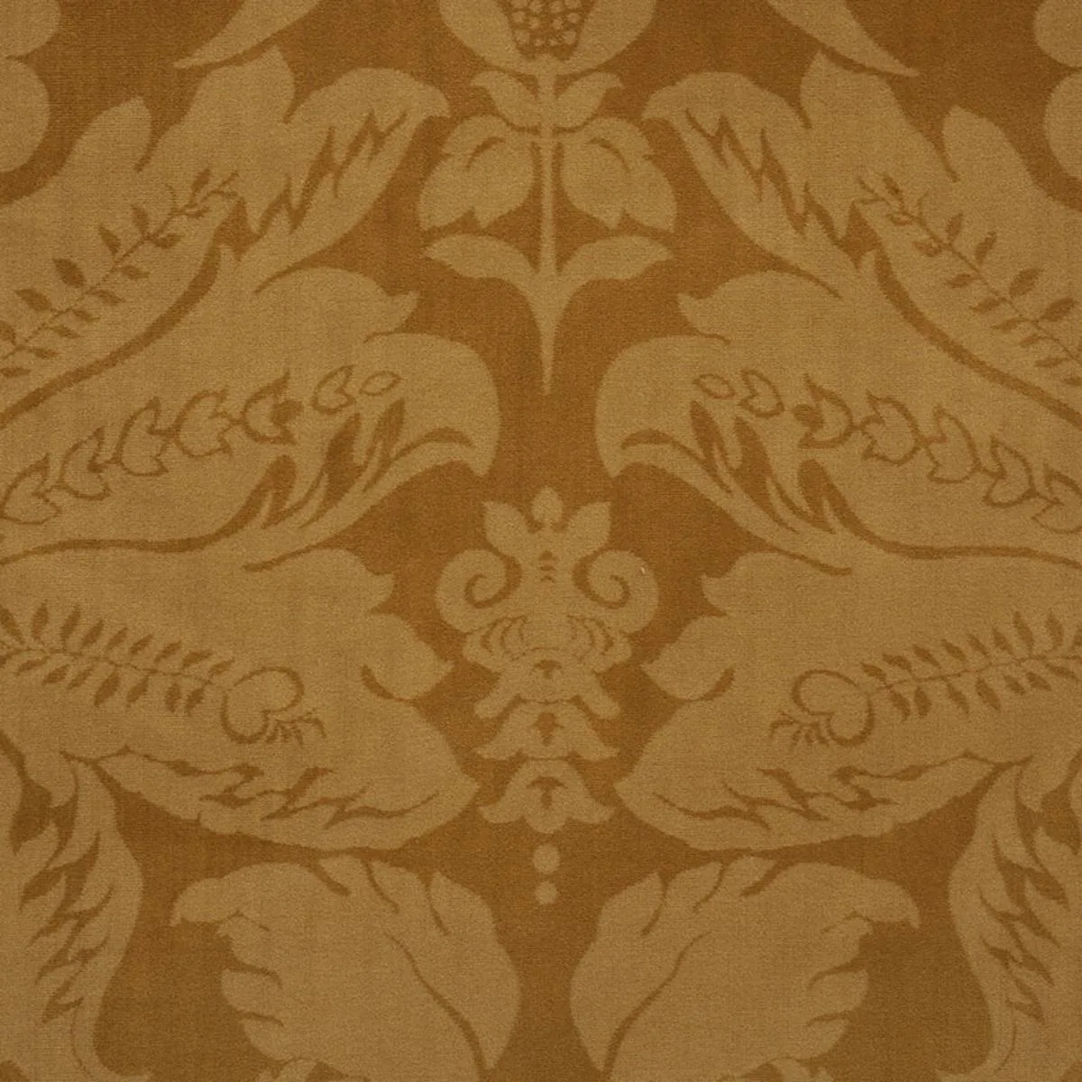 Schumacher 73953 Cordwain Velvet Gold fabric swatch