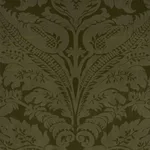 Schumacher 73951 Cordwain Velvet Olive fabric swatch