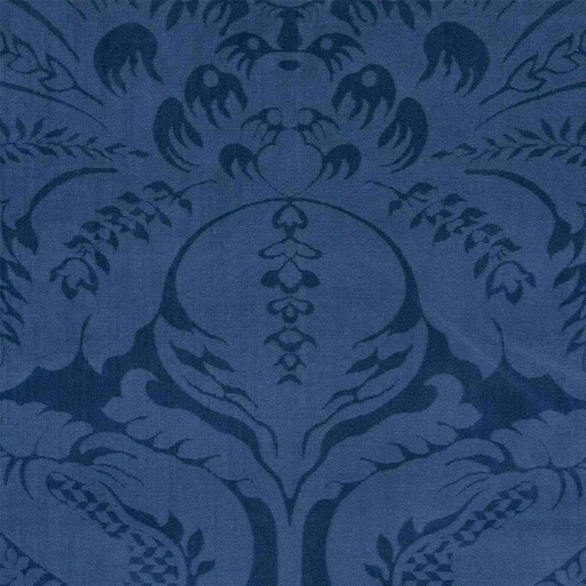 Schumacher 73950 Cordwain Velvet Sapphire fabric swatch