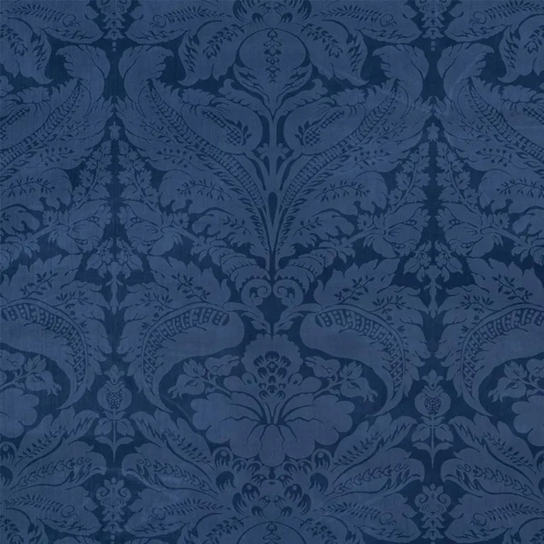 Schumacher 73950 Cordwain Velvet Sapphire fabric swatch