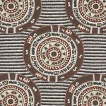 Schumacher 74471 Corfu Black Neutral fabric swatch